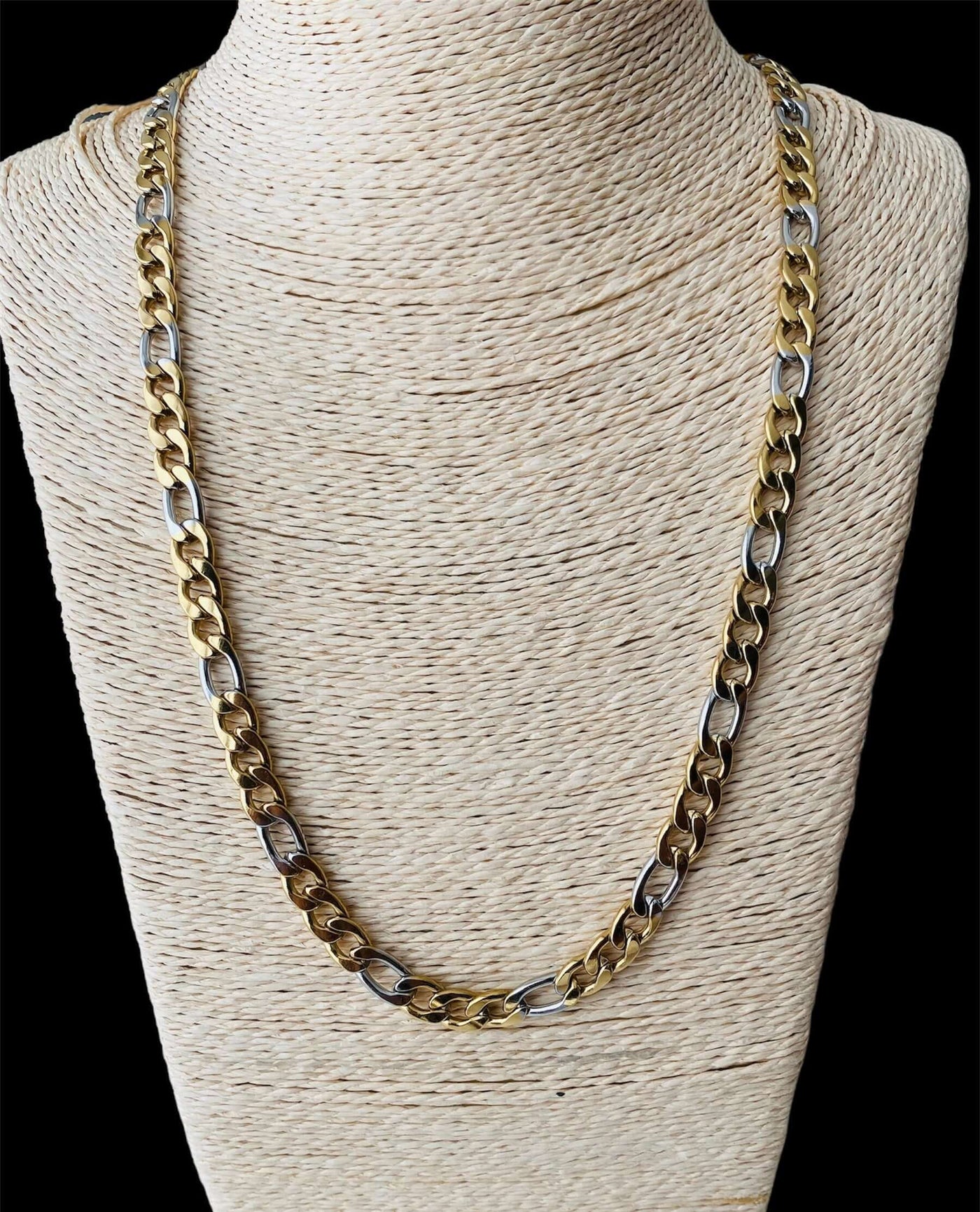 Cadena Tipo Crtr Combinada 9 mm All In Men Joyeria