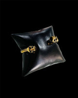 Pulsera Dorada Calavera Negra All In Men Joyeria