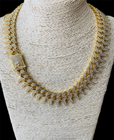 Cadena Cubana Picos All In Men Joyeria