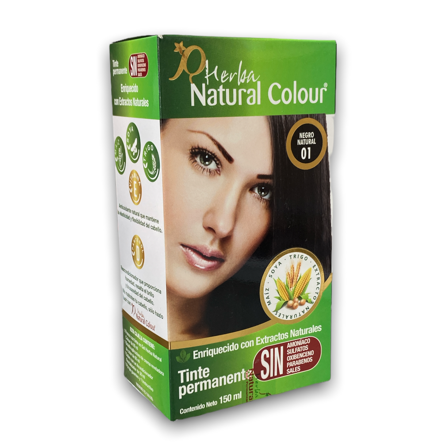 TINTE 01  NEGRO NATURAL 150 ML NATURAL COLOUR NatuZem