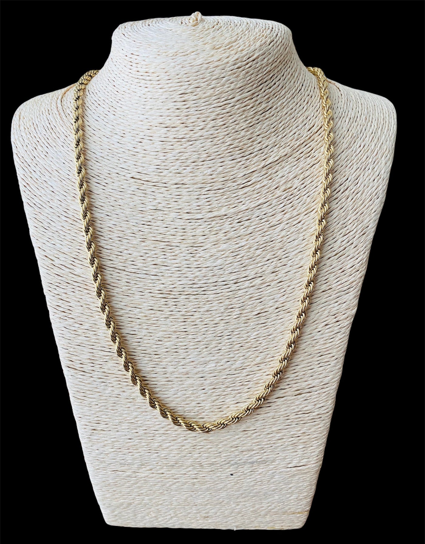 Cadena Torzal Dorada Acero Inoxidable All In Men Joyeria