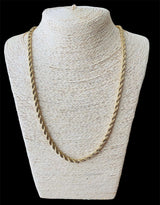 Cadena Torzal Dorada Acero Inoxidable All In Men Joyeria