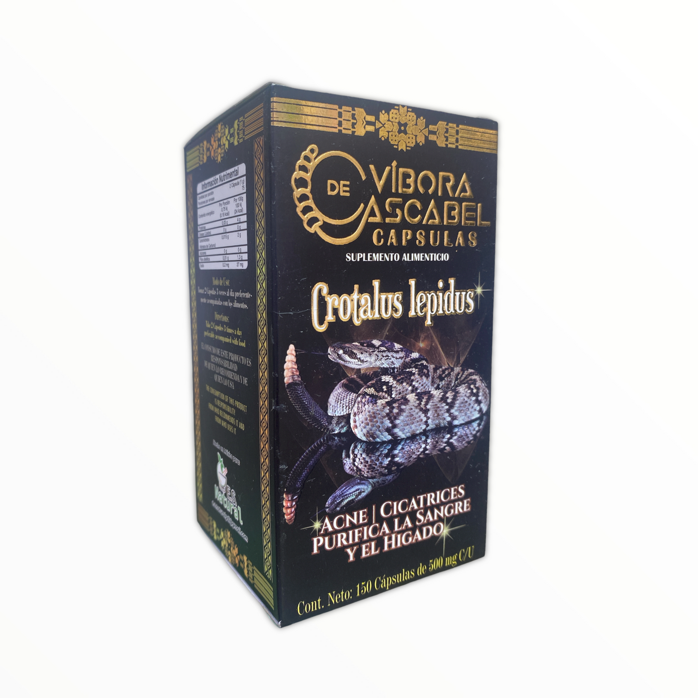 CAP VIBORA DE CASCABEL C/150 E.S NATURAL NatuZem