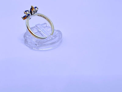 Anillo Plata Ley 925 Flor Circonita | Calenbi - SR0051 