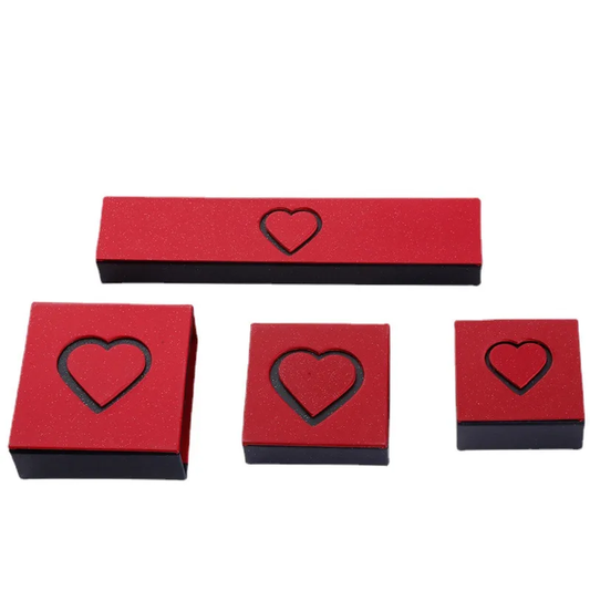 CA0001 - Joyero Corazón San Valentín Cartón Rojo Calenbi