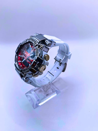 WA0022 - Reloj Digital/Análogo Blanco Acero Strive Calenbi Joyería