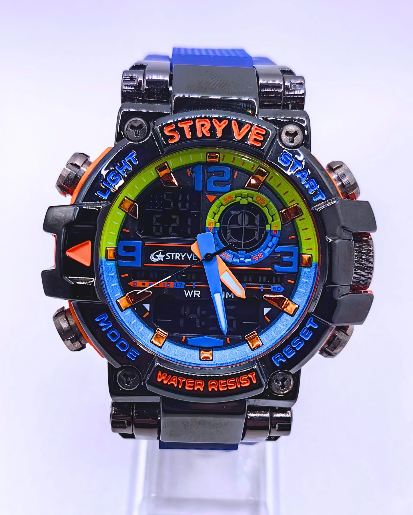 WA0018 - Reloj Acero Inoxidable Plástico Azul Marino Strive