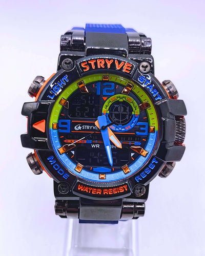 WA0018 - Reloj Acero Inoxidable Plástico Azul Marino Strive Calenbi Joyería