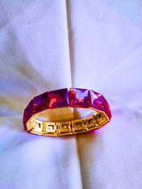 BB0005,6,7,8,9,31 - Brazalete Cobre Circonita Cubica Colores Elástica Dorado Calenbi Calenbi Joyería