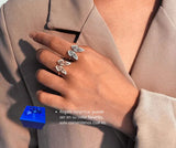Anillo S925 Ley Mariposa Ajustable Chapa Oro 10k Calenbi