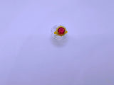 RB0013 - Anillo Cobre Copo Nieve Ajustable Chapa Oro 10K Calenbi Calenbi Joyería