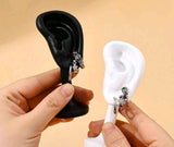 Exhibidor De Aretes Forma De Oreja Blanco ó Negro