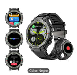 Smartwatch wifi funciones con diseño deportivo y múltiple funcionalidad en color negro.