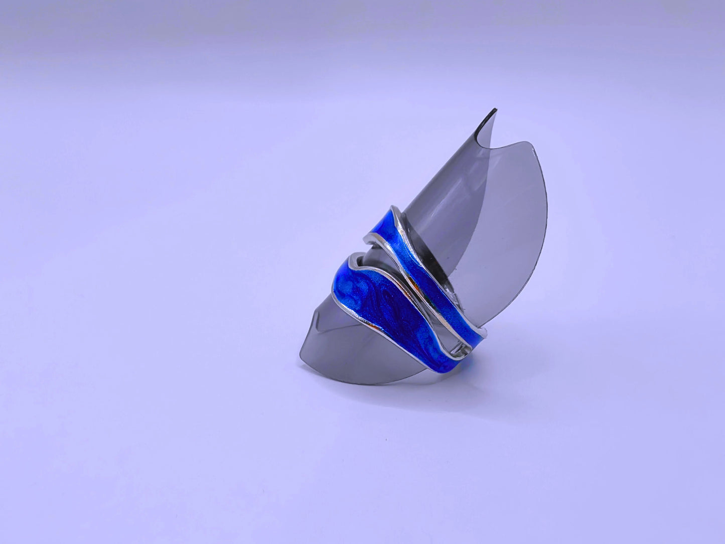 RB0006-10 Anillo Acero Inoxidable Epoxica Chapa Oro 10k Calenbi Calenbi Joyería