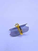 Anillo Plata Ley 925 "Compromiso 3" Chapa Oro 14k Calenbi