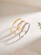 BB0028 - Pulsera Acero Inoxidable Triple Chapa 3 Oros 14K Calenbi Calenbi Joyería