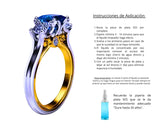Anillo Plata Esterlina 925 "Realeza" Circonita Calenbi
