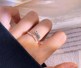 Anillo S925 Ley Circonita Colores Salamandra Calenbi