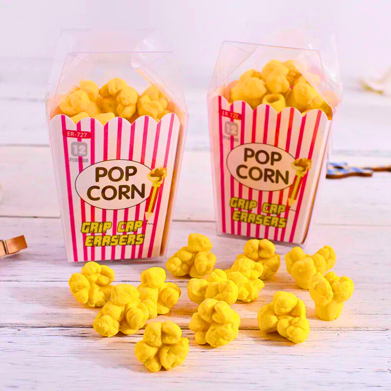 KG0002 - Borrador Palomitas De Maíz Doce Pzas Kawaii Calenbi Calenbi Joyería
