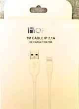 CAB238 - 1M Cable IP 2.1A De Carga y Datos 1Hora Calenbi Joyería