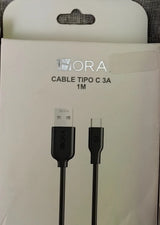 CAB251 - Cable Tipo "C" y "A" 3A 1Metro 1Hora Calenbi Joyería
