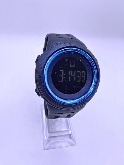 WA0021 - Reloj Digital Deportivo Circulo Azul Cielo Calenbi Calenbi Joyería