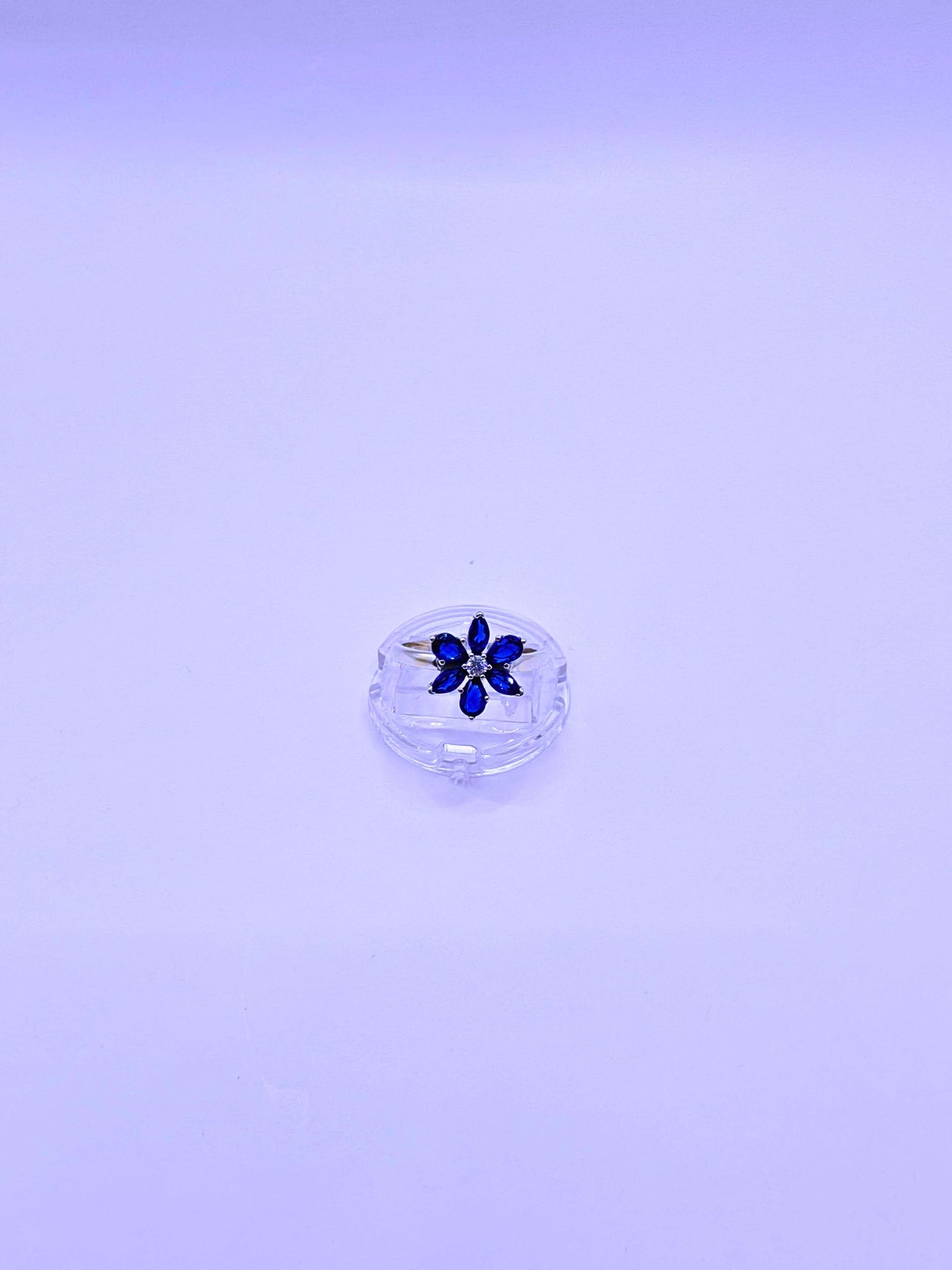 Anillo Plata Ley 925 Flor Circonita | Calenbi - SR0051 