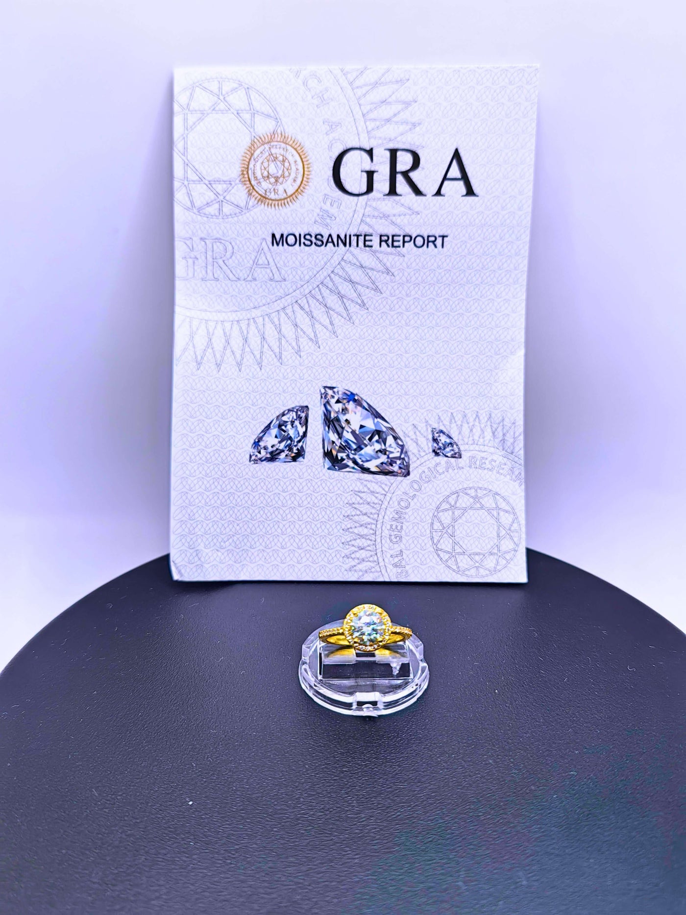 SR0065 - Anillo S925 Esterlina "Compromiso" MOISSANITA Chapa Oro 14k Calenbi Calenbi Joyería