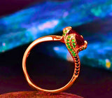 RB0062 - Anillo Cobre "Flor Eterna" Circonita Cubica Calenbi Calenbi Joyería