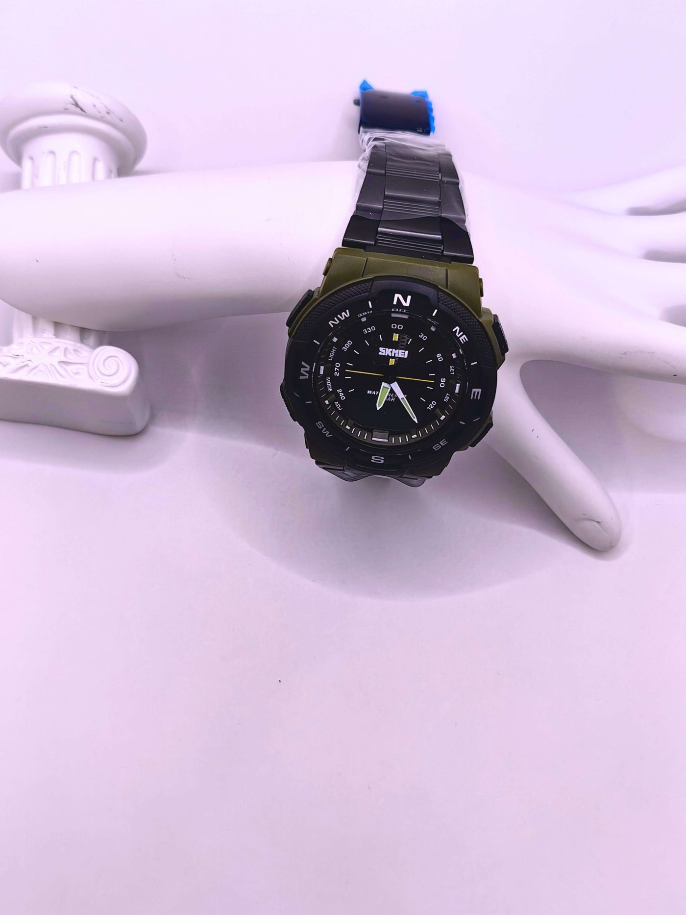 WA0010 - Reloj Digital/Análogo Acero Verde SKMEI Calenbi Joyería