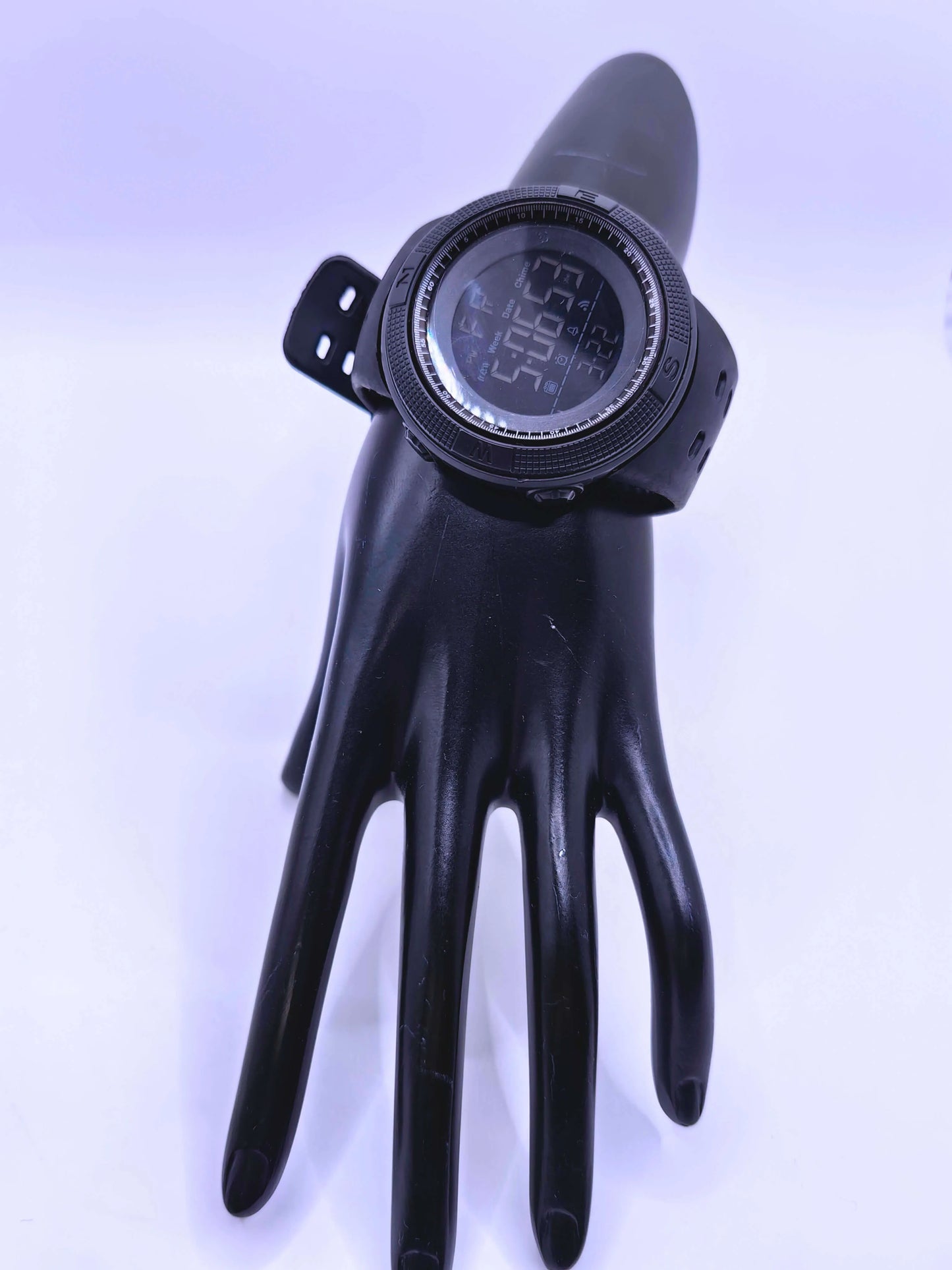 WA0025 - Reloj Digital Plástico Deportivo Negro Calenbi Calenbi Joyería