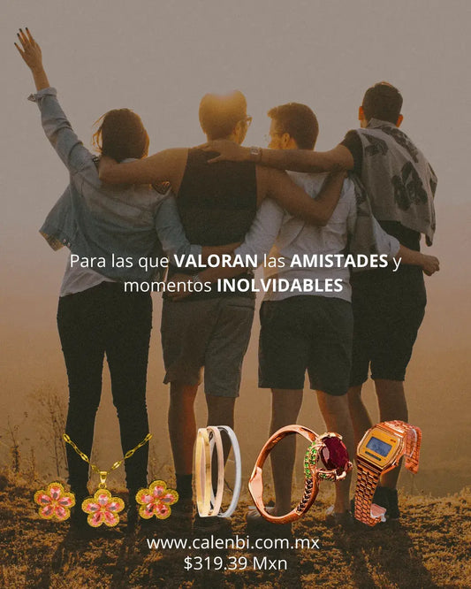 Regalos para amigas como Amistades Eternas, joyas elegantes para celebrar la amistad y momentos inolvidables.