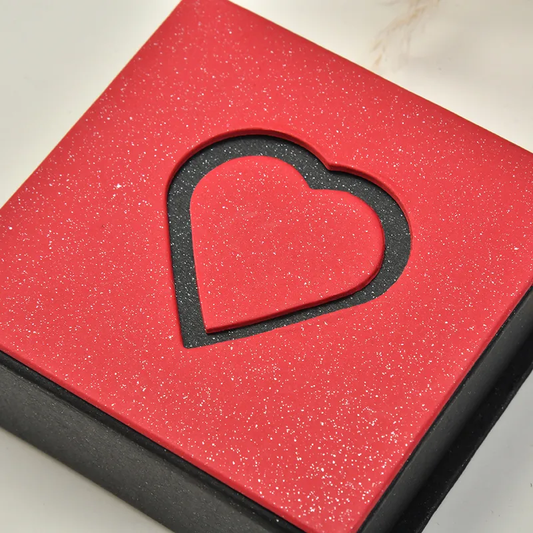 CA0001 - Joyero Corazón San Valentín Cartón Rojo Calenbi