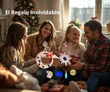 Pendientes S925 Ley Estrella Y Luna Circonita Cubica Azul Y