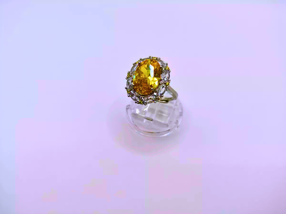 SR0024 - Anillo S925 Ley "Sello Real" Circonita Cubica Ajustable Calenbi Calenbi Joyería