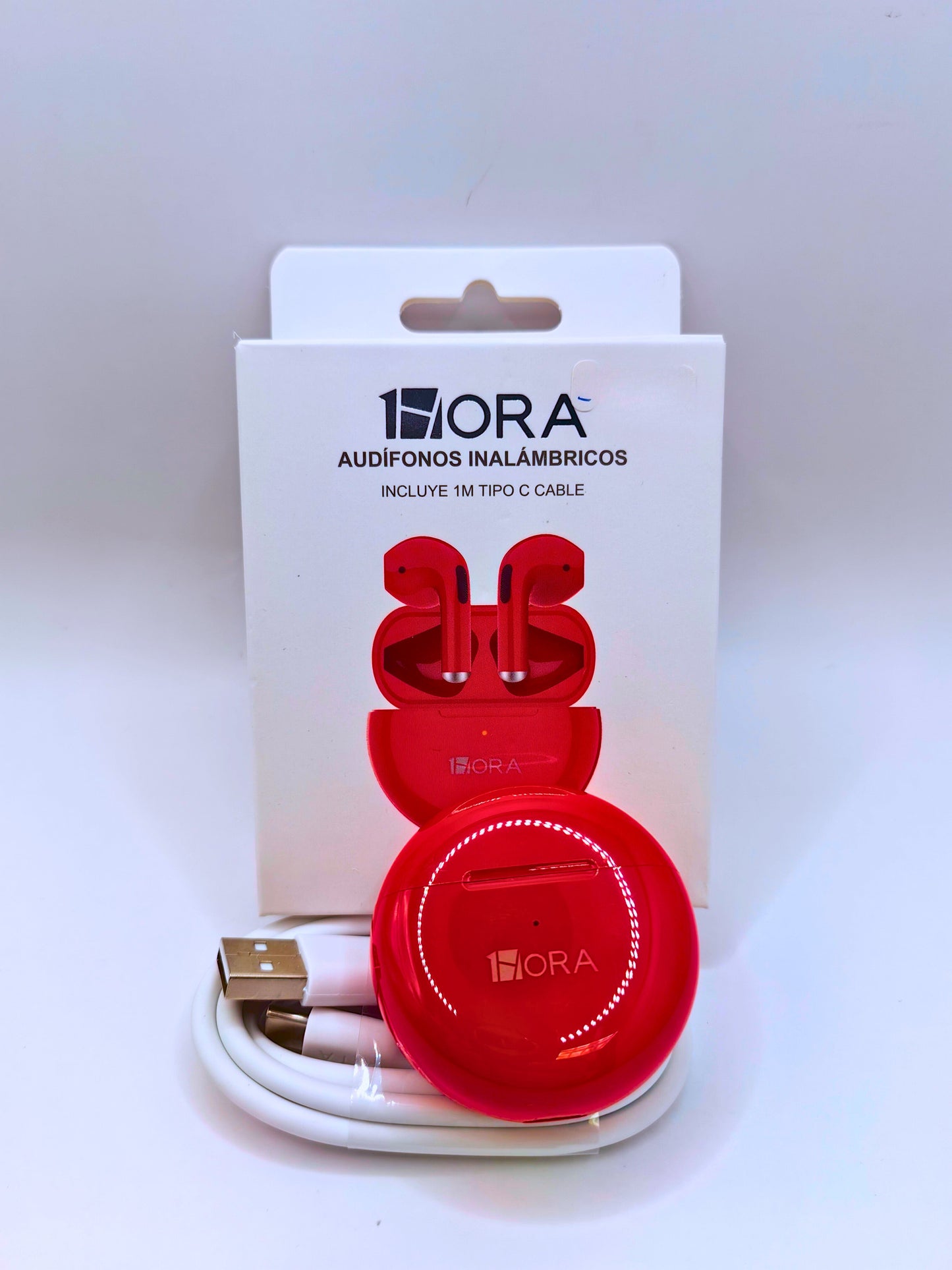 AUT119 - Audífonos Inalambricos Portátiles Varios Colores 1Hora Calenbi Joyería