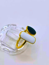 Anillo Plata Ley 925 Chapa Oro 10K Calenbi