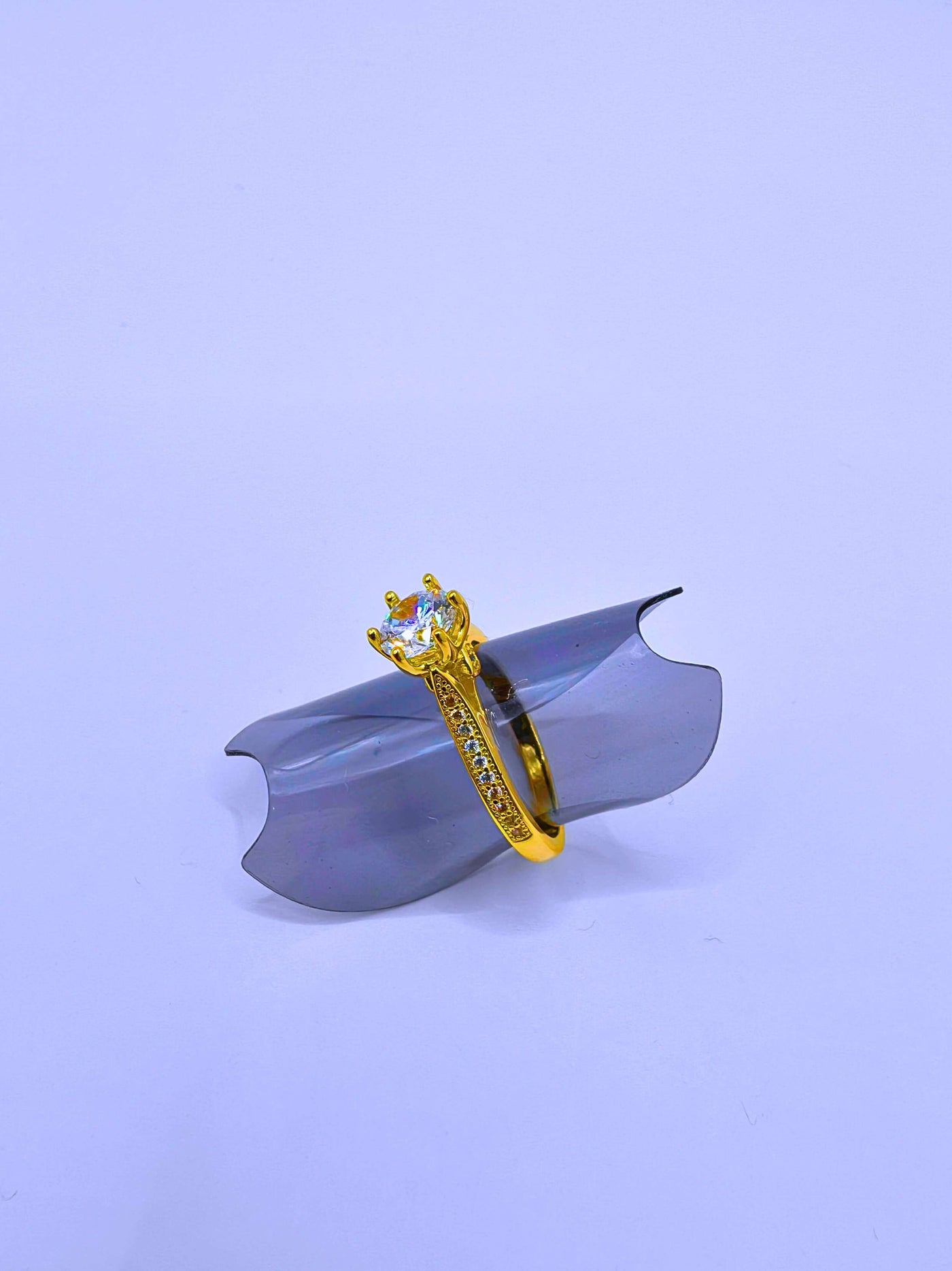 Anillo Plata Ley 925 Chapa Oro 14k Calenbi - SR0050