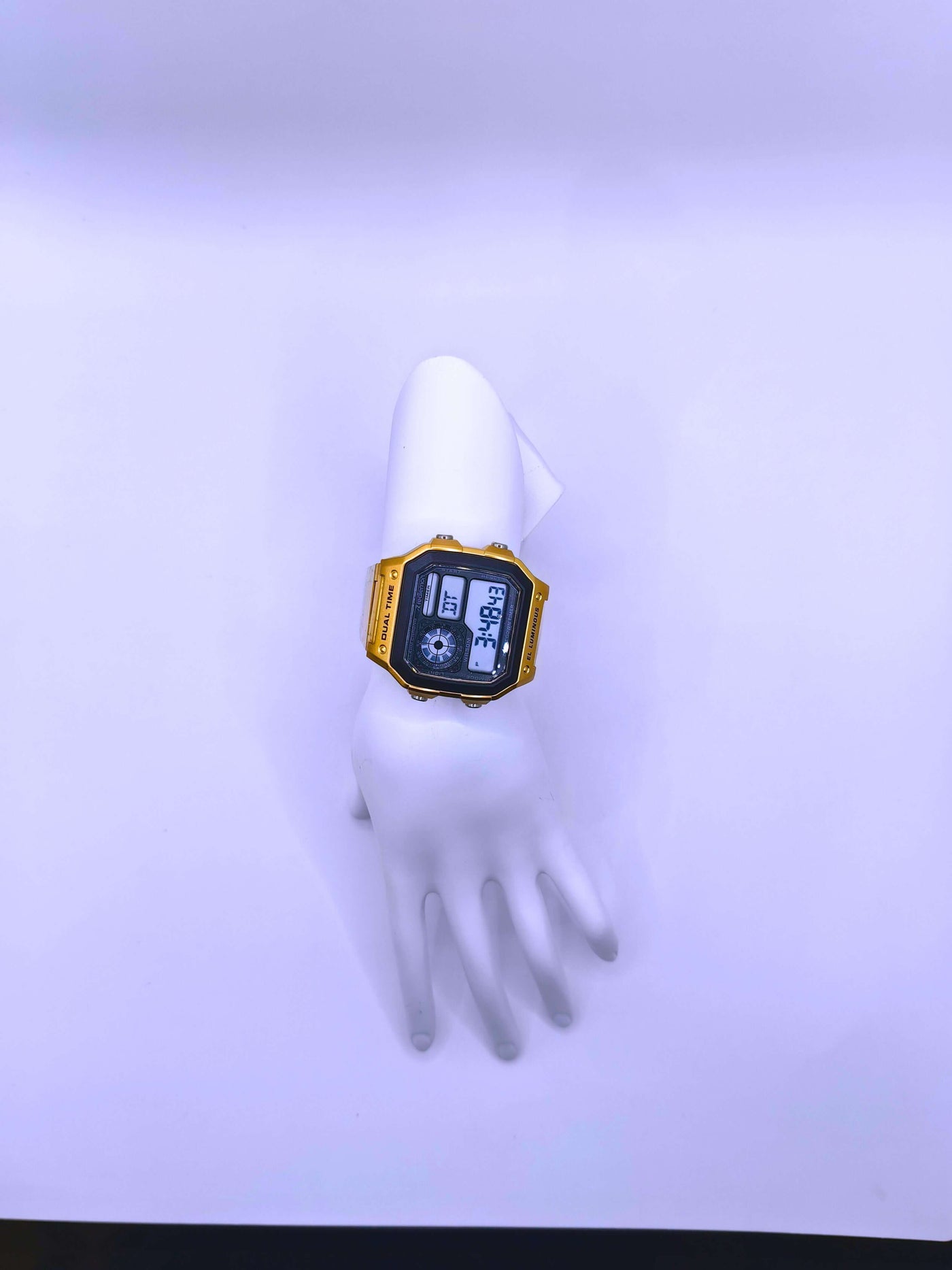 WA0006 - Reloj Digital Acero inoxidable Dorado SKMEI Calenbi Joyería