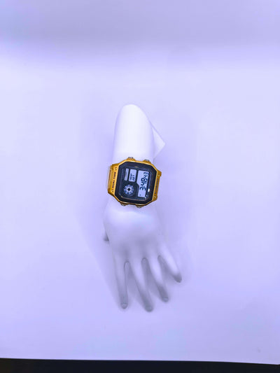 WA0006 - Reloj Digital Acero inoxidable Dorado SKMEI Calenbi Joyería