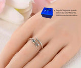 Anillo S925 Ley Circonita Colores Salamandra Calenbi