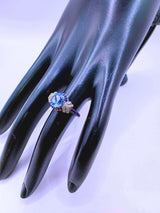Anillo Plata Esterlina 925 Boda Chapa Oro Rosa 12k Calenbi - SR0031