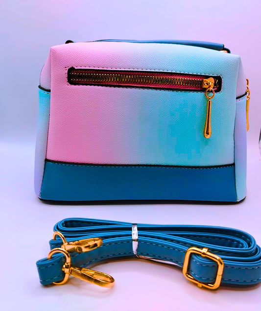 BG0004 - Bolsa Pequeña Hombro Azul Multicolor Calenbi