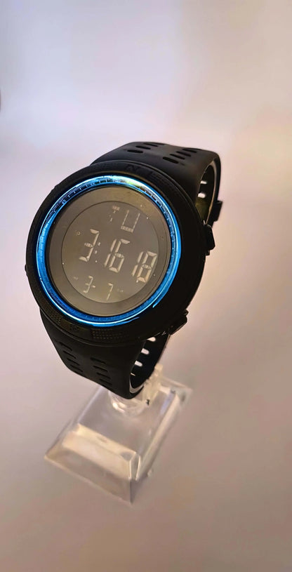 WA0021 - Reloj Digital Deportivo Circulo Azul Cielo Calenbi Calenbi Joyería