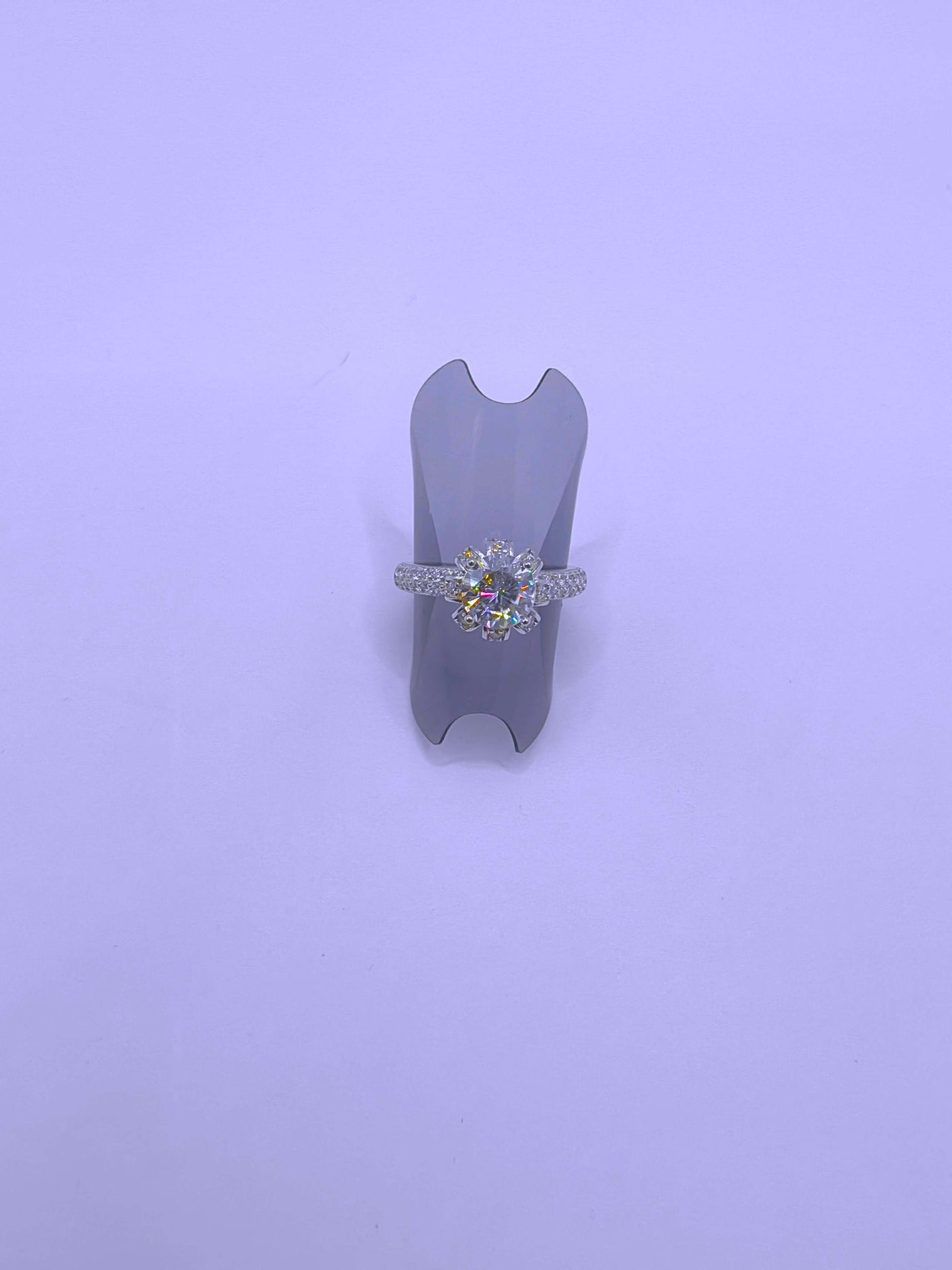 Anillo Plata Esterlina 925 Moissanita - Calenbi SR0068