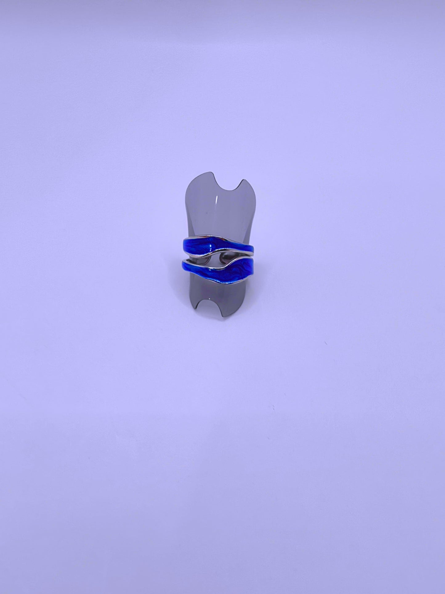 RB0006-10 Anillo Acero Inoxidable Epoxica Chapa Oro 10k Calenbi Calenbi Joyería