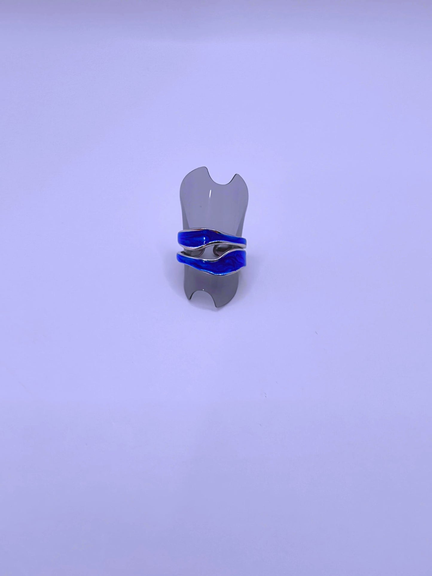 RB0006-10 Anillo Acero Inoxidable Epoxica Chapa Oro 10k Calenbi Calenbi Joyería