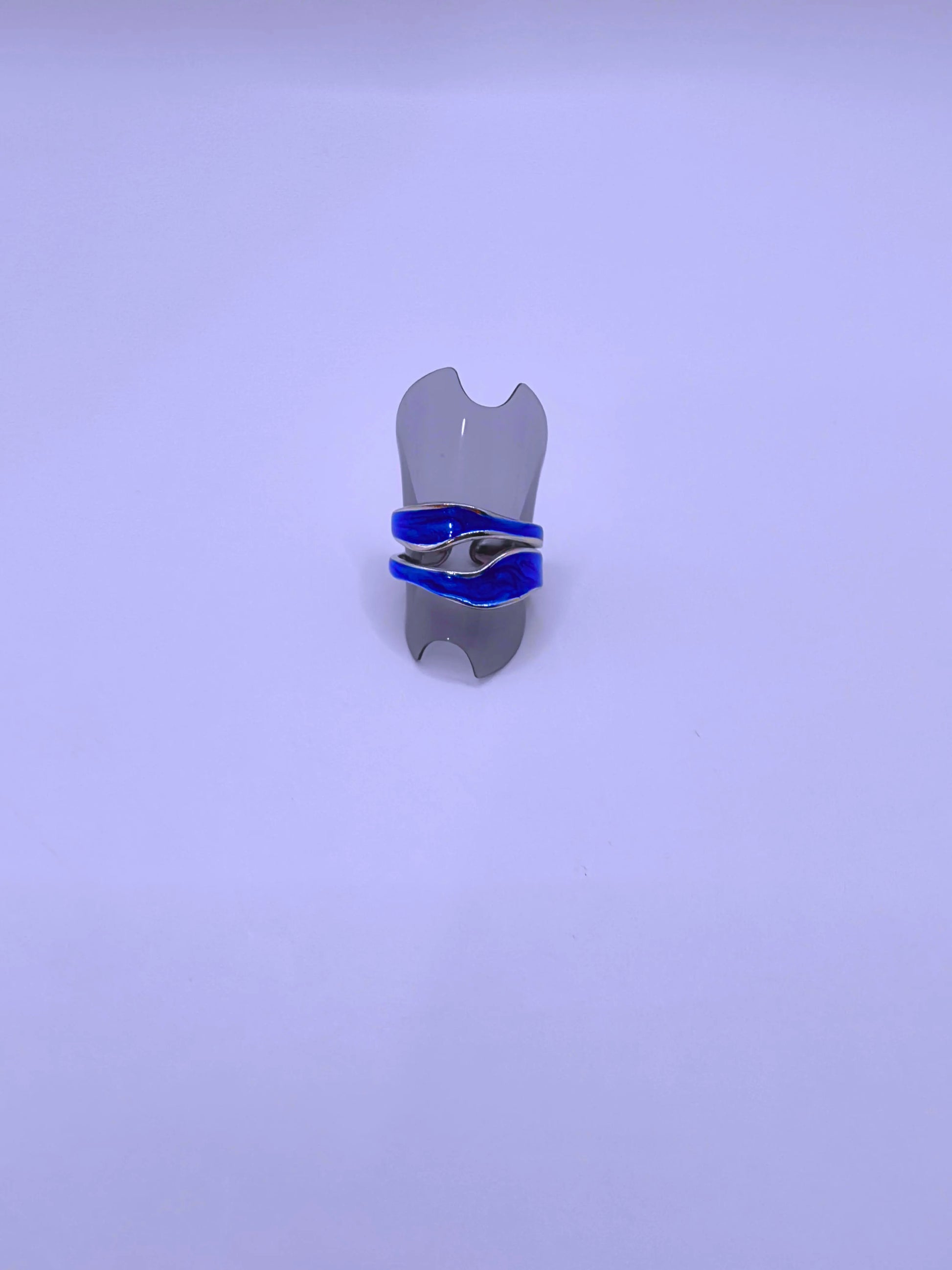 RB0006-10 Anillo Acero Inoxidable Epoxica Chapa Oro 10k Calenbi Calenbi Joyería