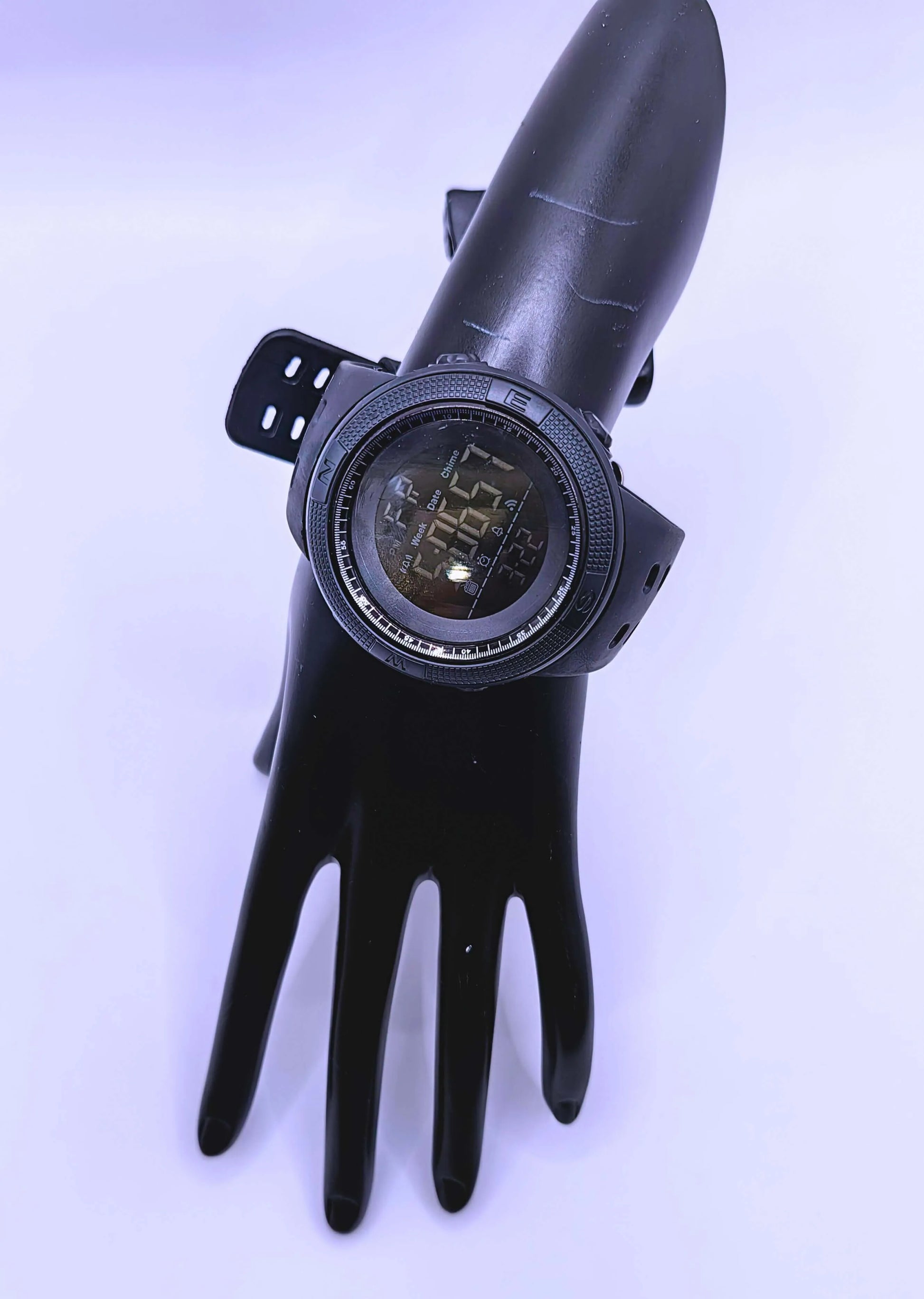 WA0025 - Reloj Digital Plástico Deportivo Negro Calenbi Calenbi Joyería