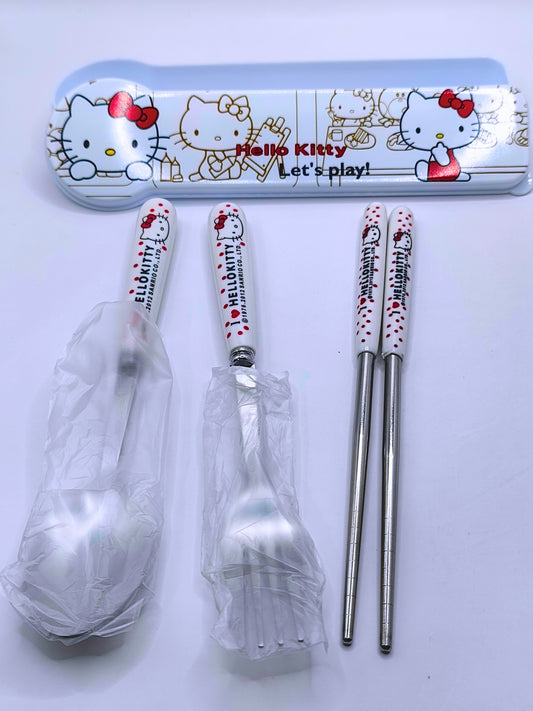 KG0006 - Juego De Cubiertos Hello Kitty Sanrio